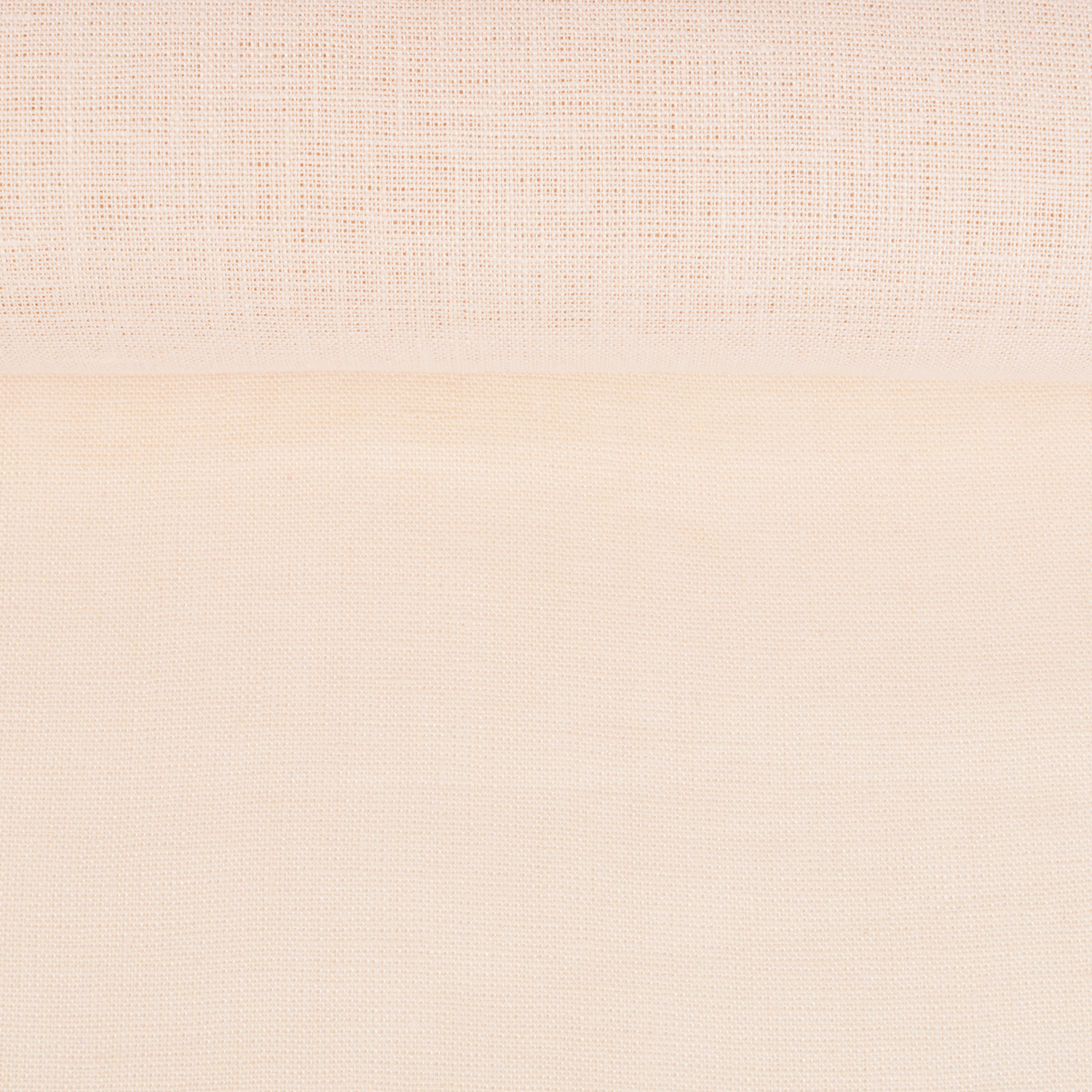 Washed linen fabric in soft rose, 205 g/m²