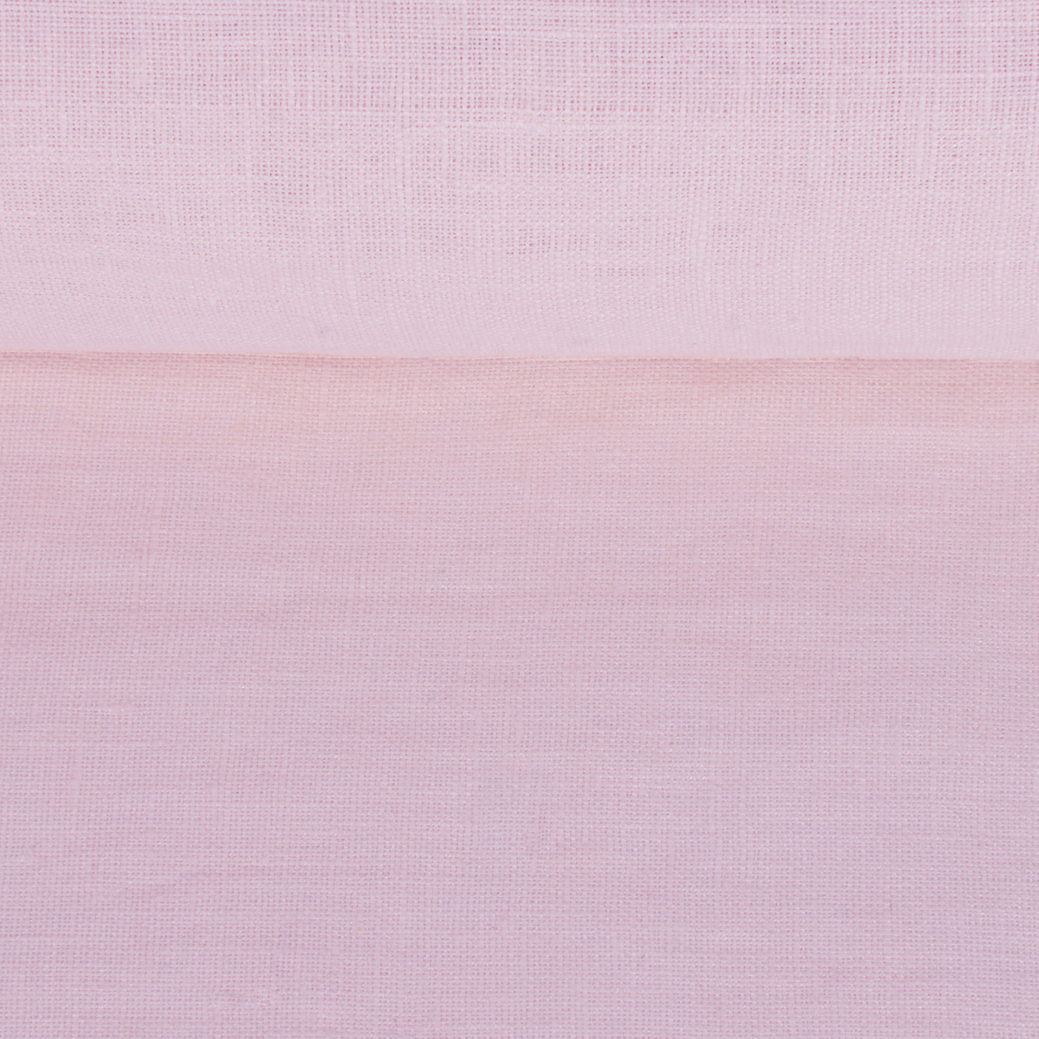 Washed linen fabric in soft lilac, 190 g/m²