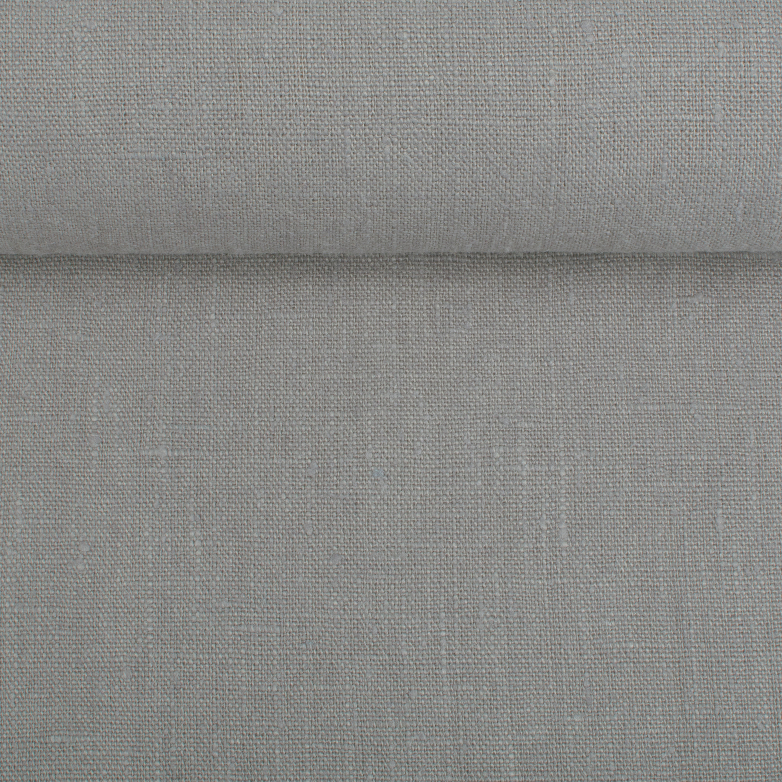 Linen fabric in light grey, 280 g/m²