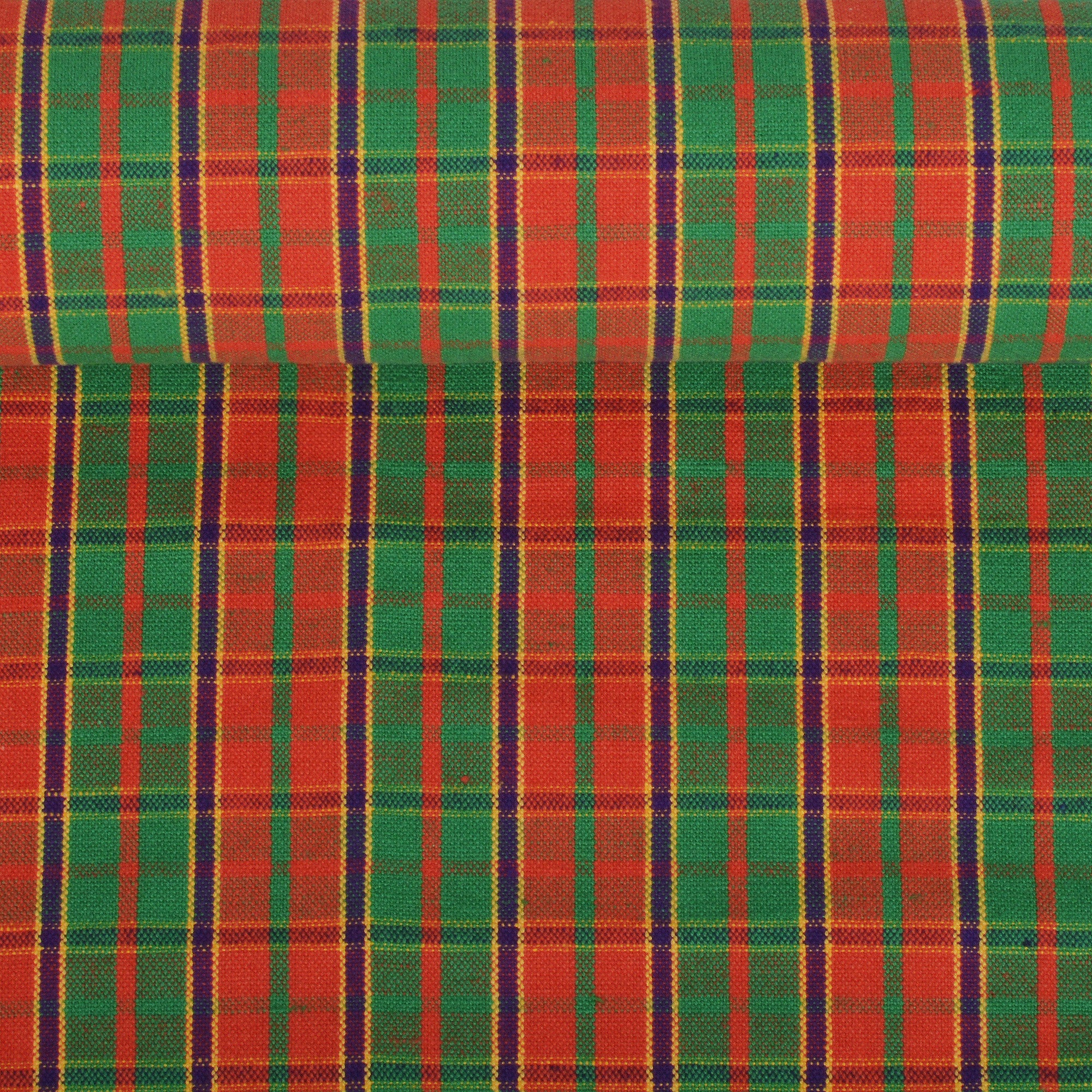 Checked fabric Ethnic, 285 g/m²