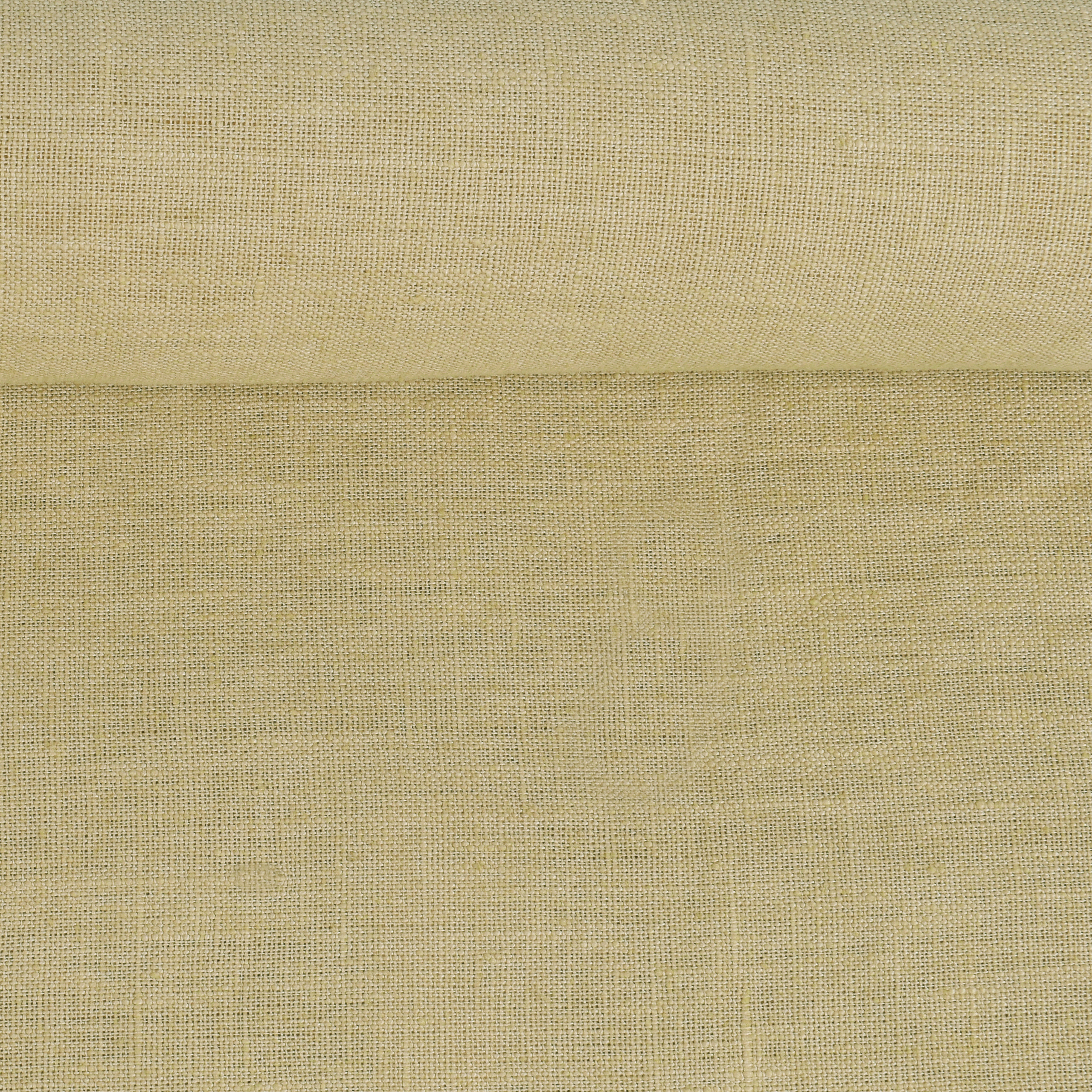 Washed linen fabric in sand, 250 g/m²