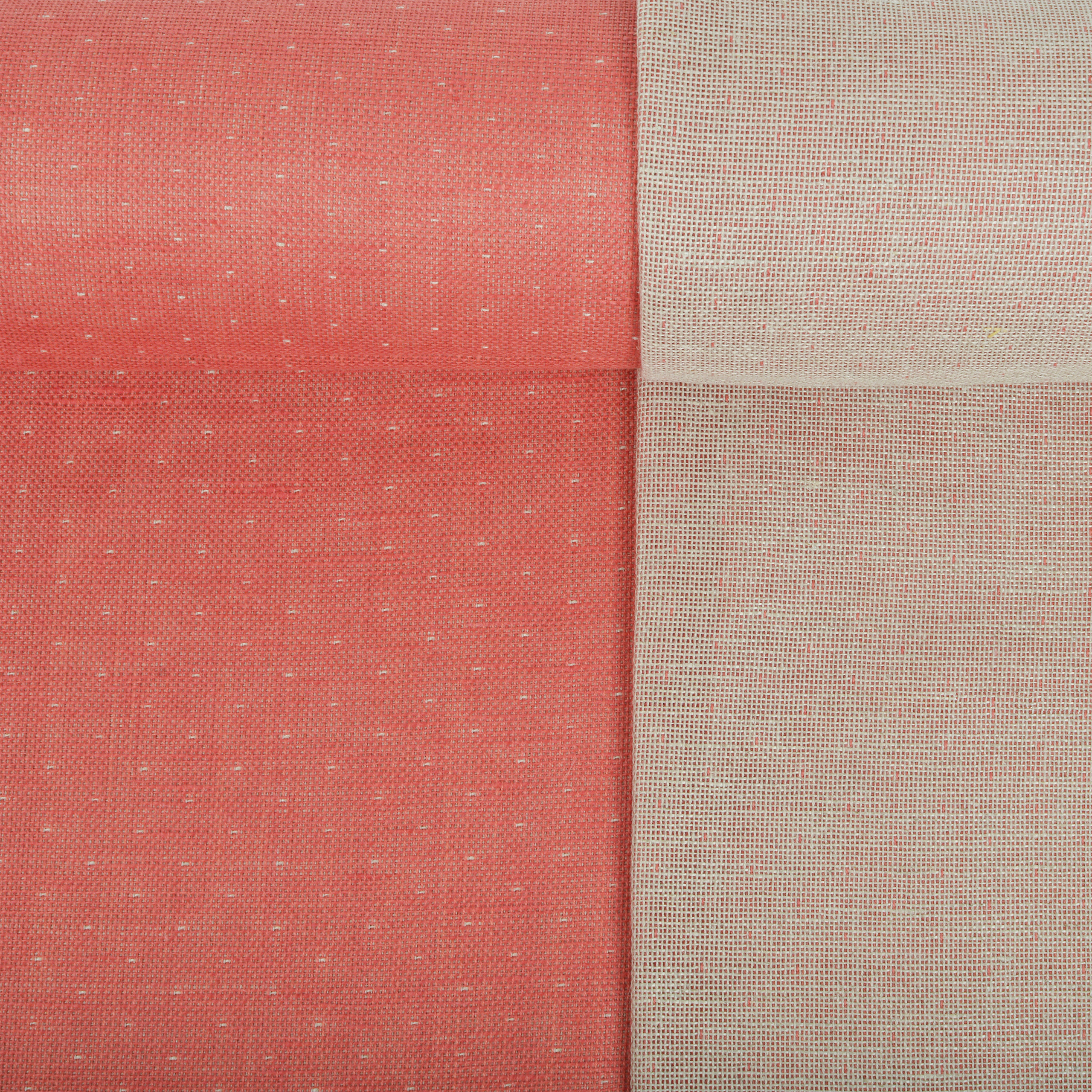 Double-sided semi-linen fabric in light pink, 220 g/m²