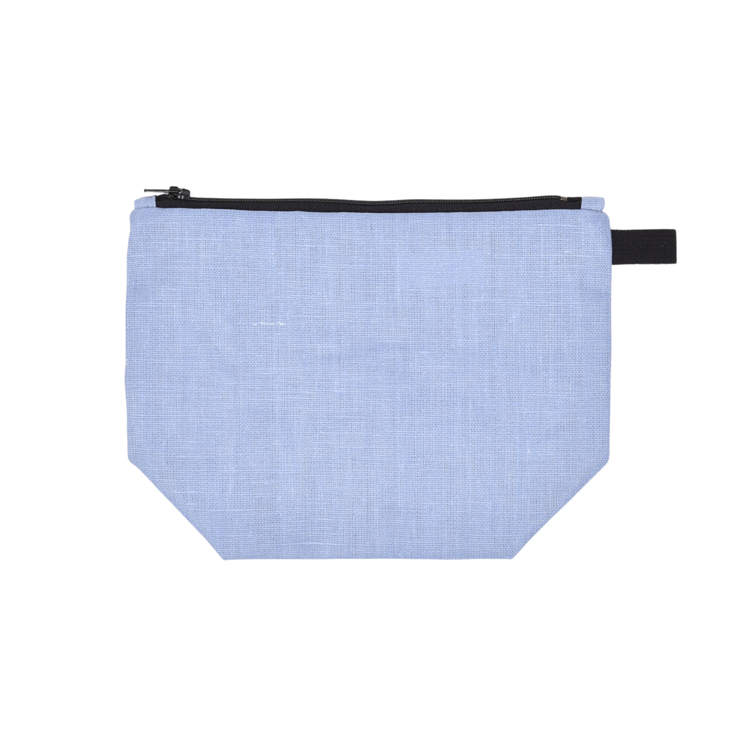 Linen light blue colour cosmetic bag