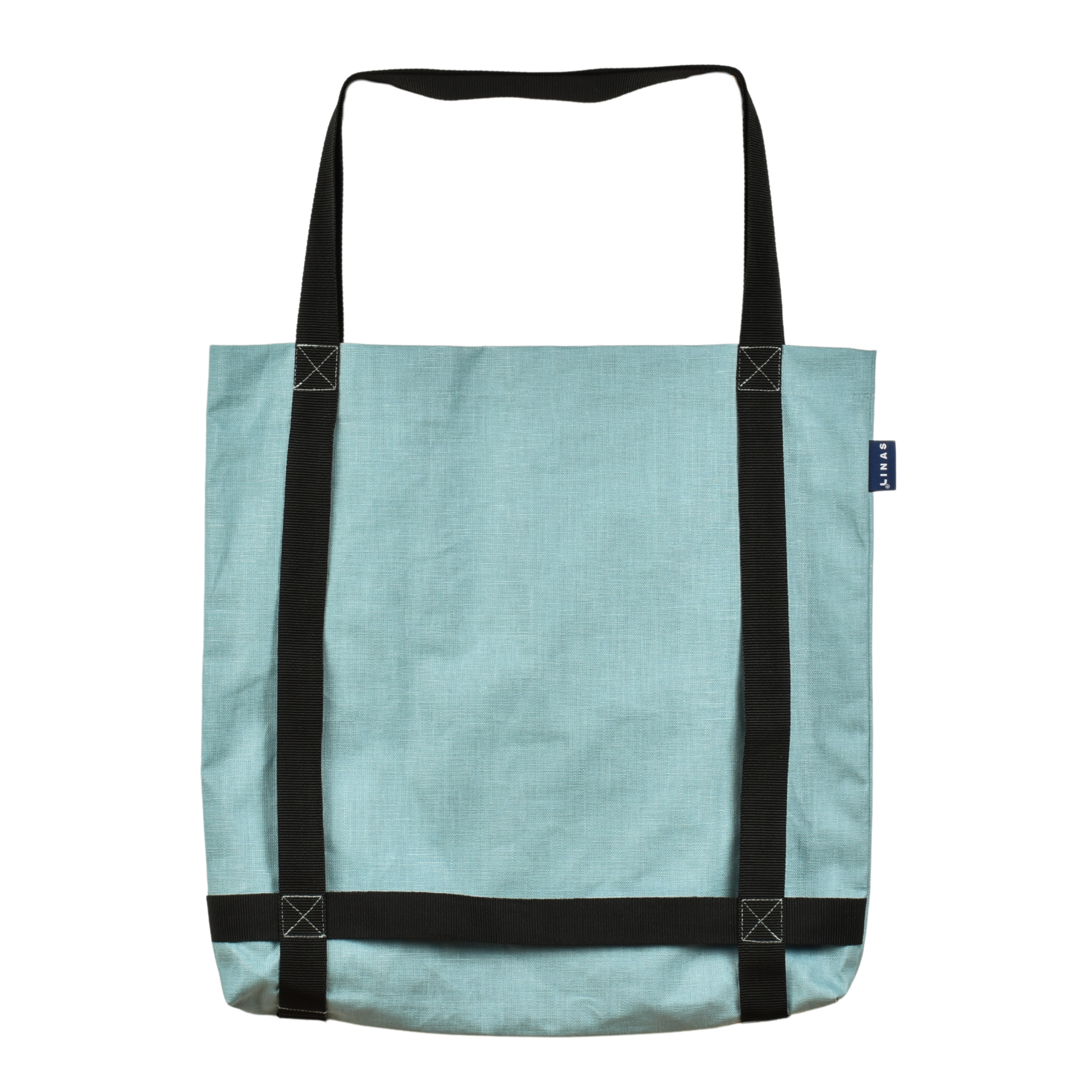 Linen turquoise colour bag