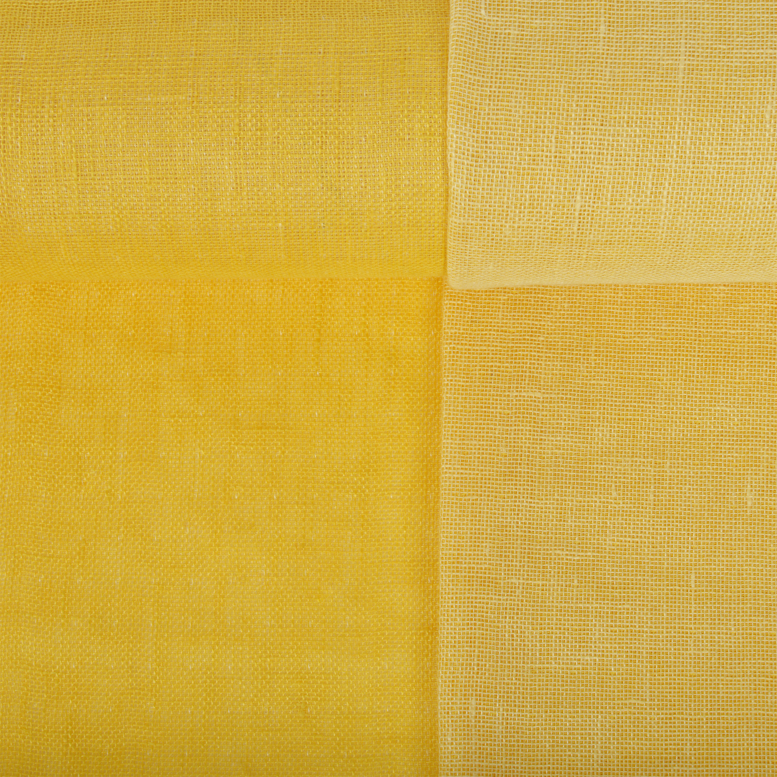 Double-sided  linen fabric in yellow, 220 g/m²