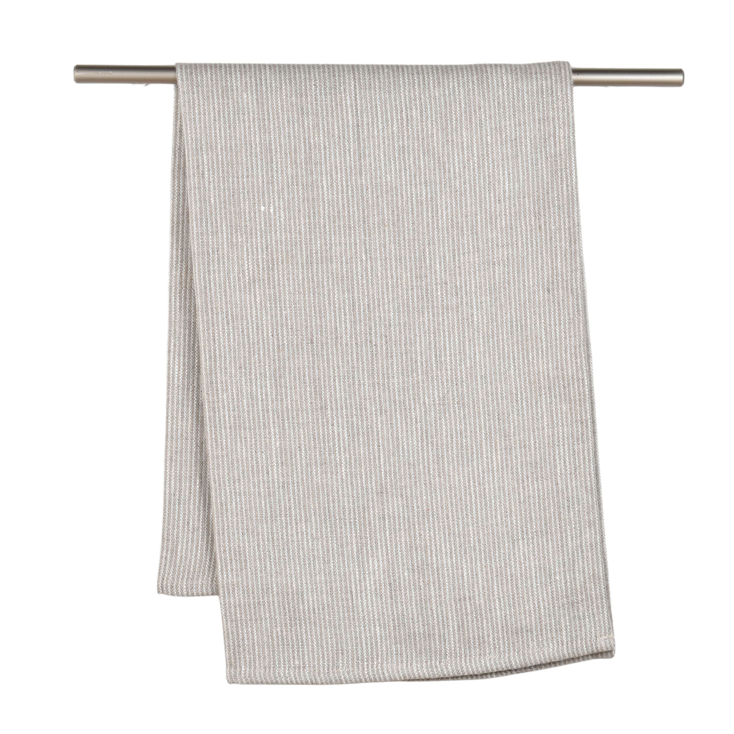 Linen kitchen towel White lines