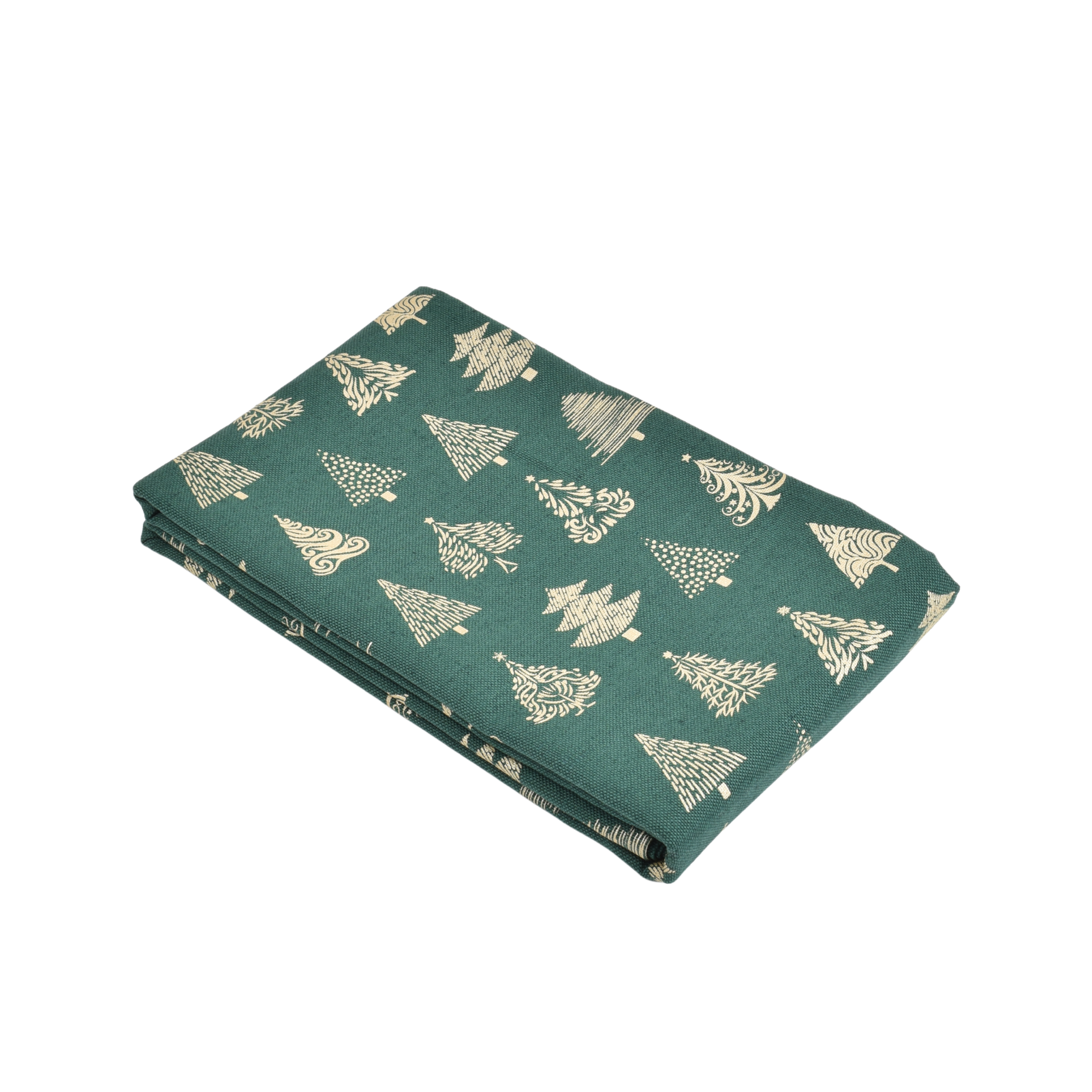 Tablecloth with Christmas tree print in green colour, two sizes