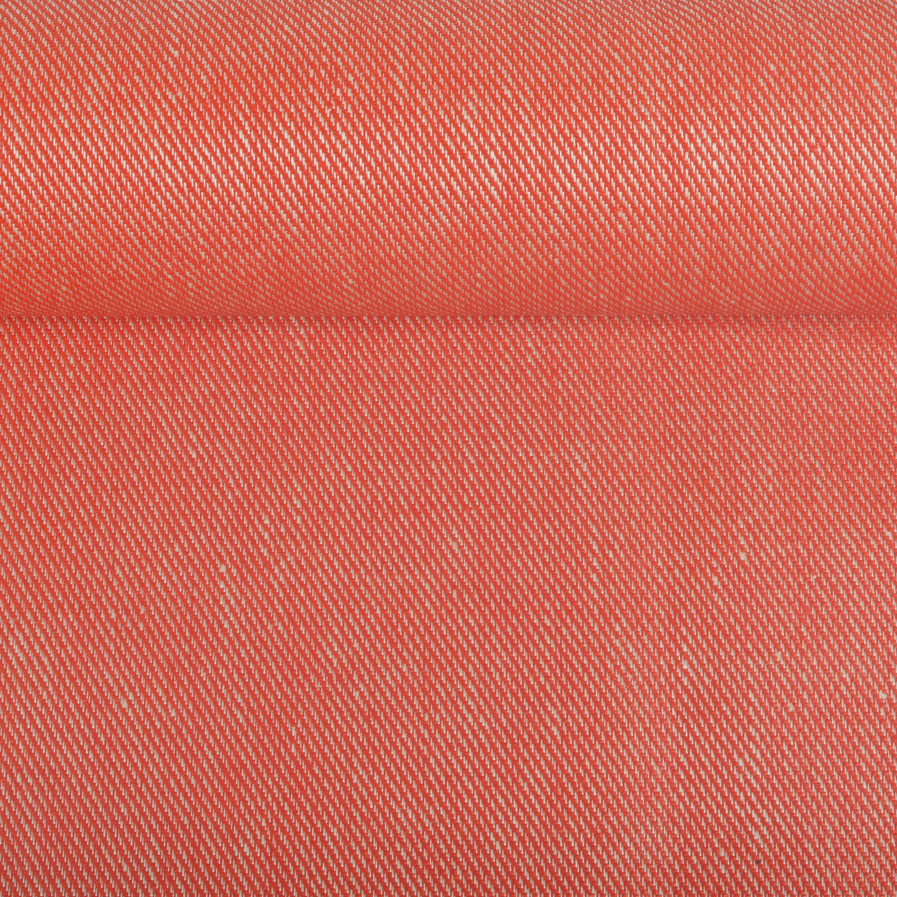 Drėgmei atsparus koralinės raudonos spalvos lininis audinys, 328 g/m²