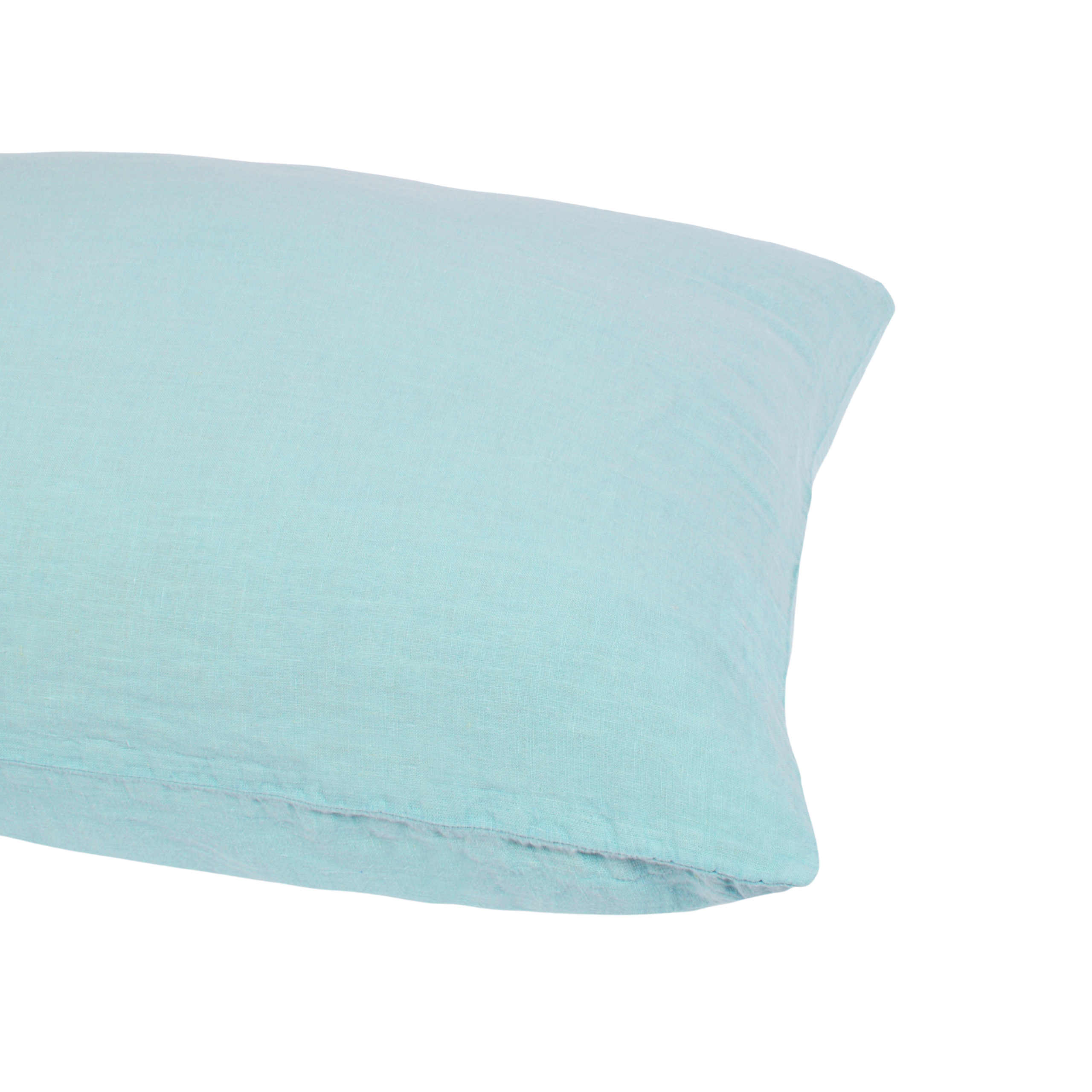 Žydros spalvos lininis pagalvės užvalkalas DREAM CATCHER, 50X70 cm