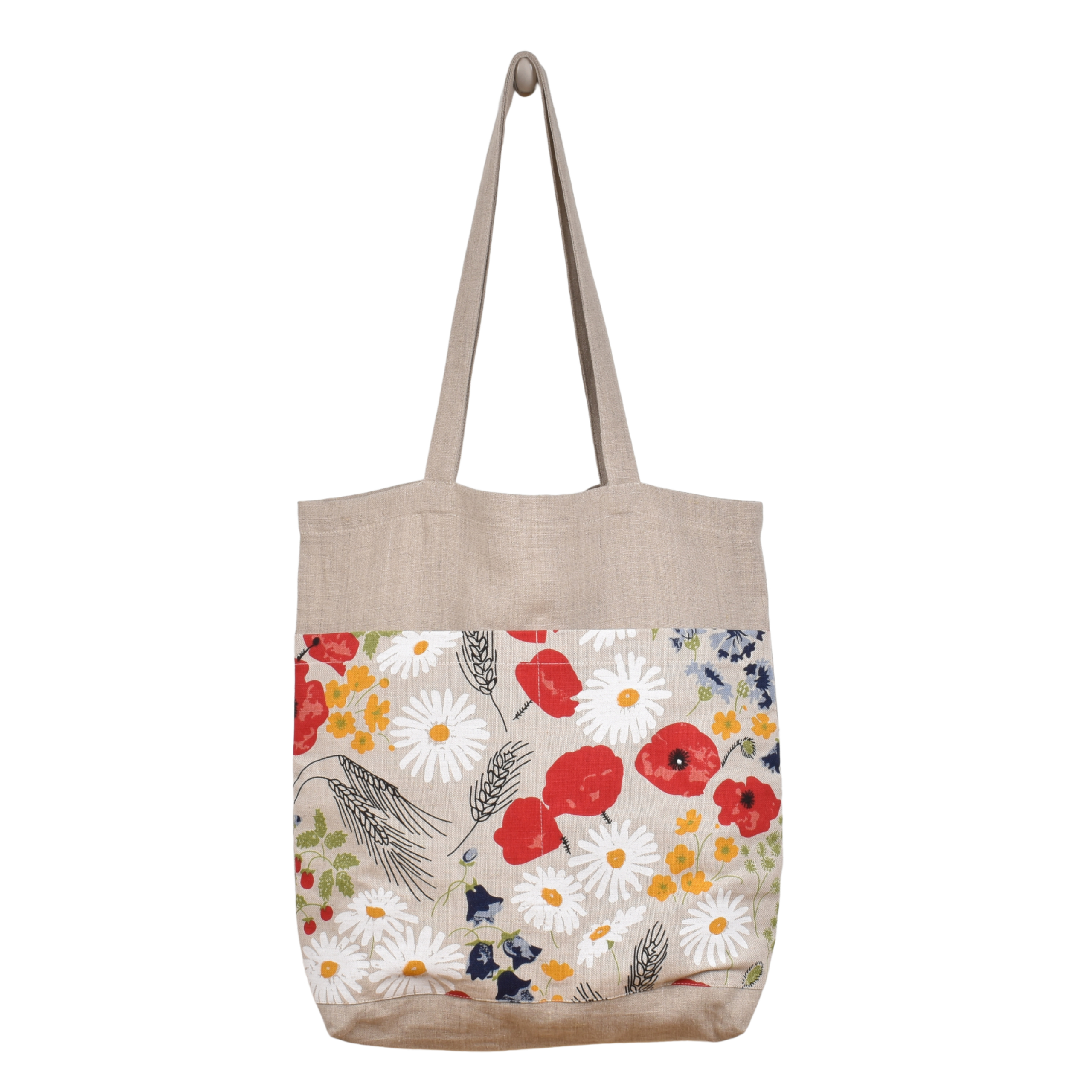 Įvairaus dizaino maišelis su dviem kišenėmis - Gėlių pieva