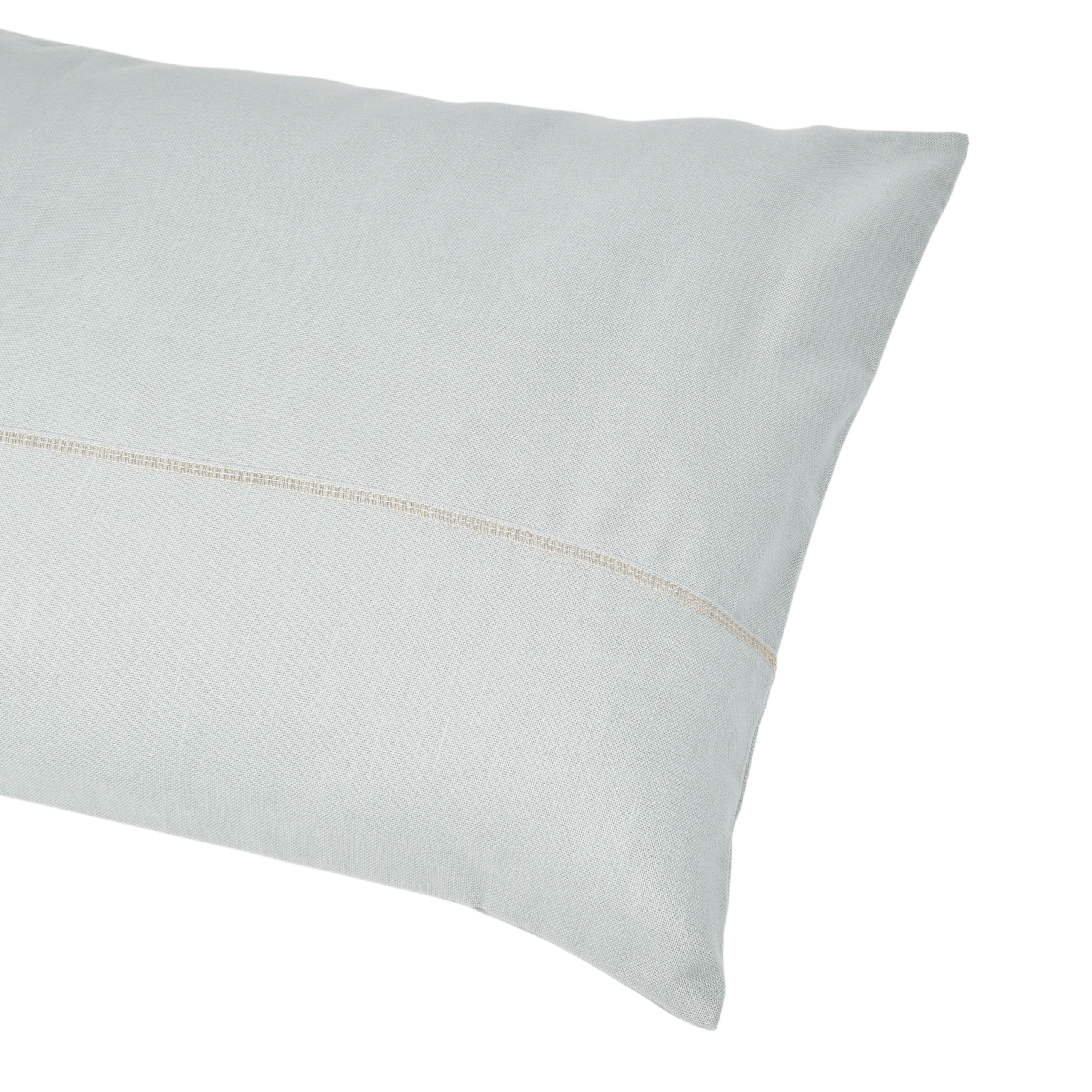 Melsvos spalvos pagalvės užvalkalas su dekoratyvia siūle, 50x70 cm