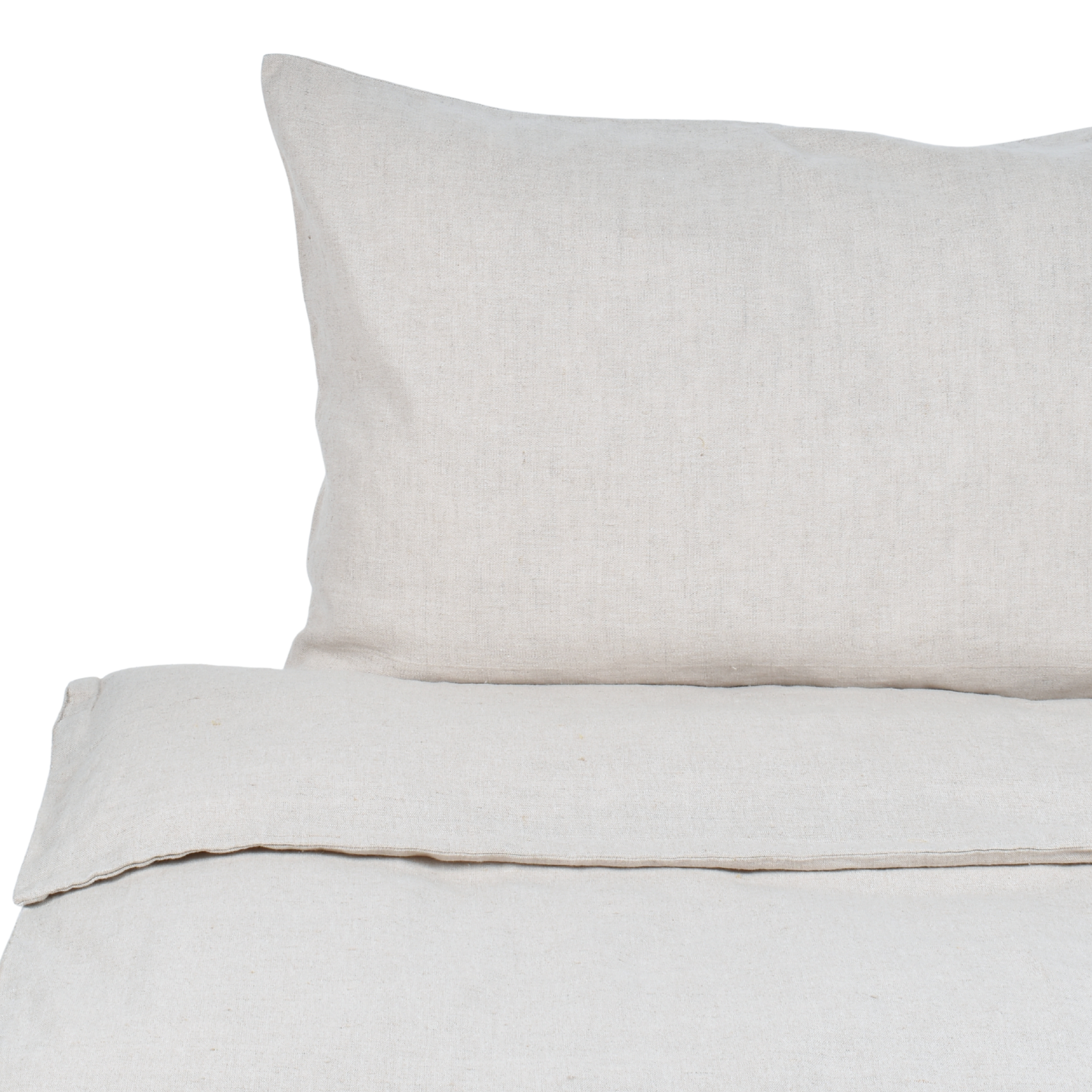 Natural colour washed bed set Minimal, 143x200; 50x70 cm