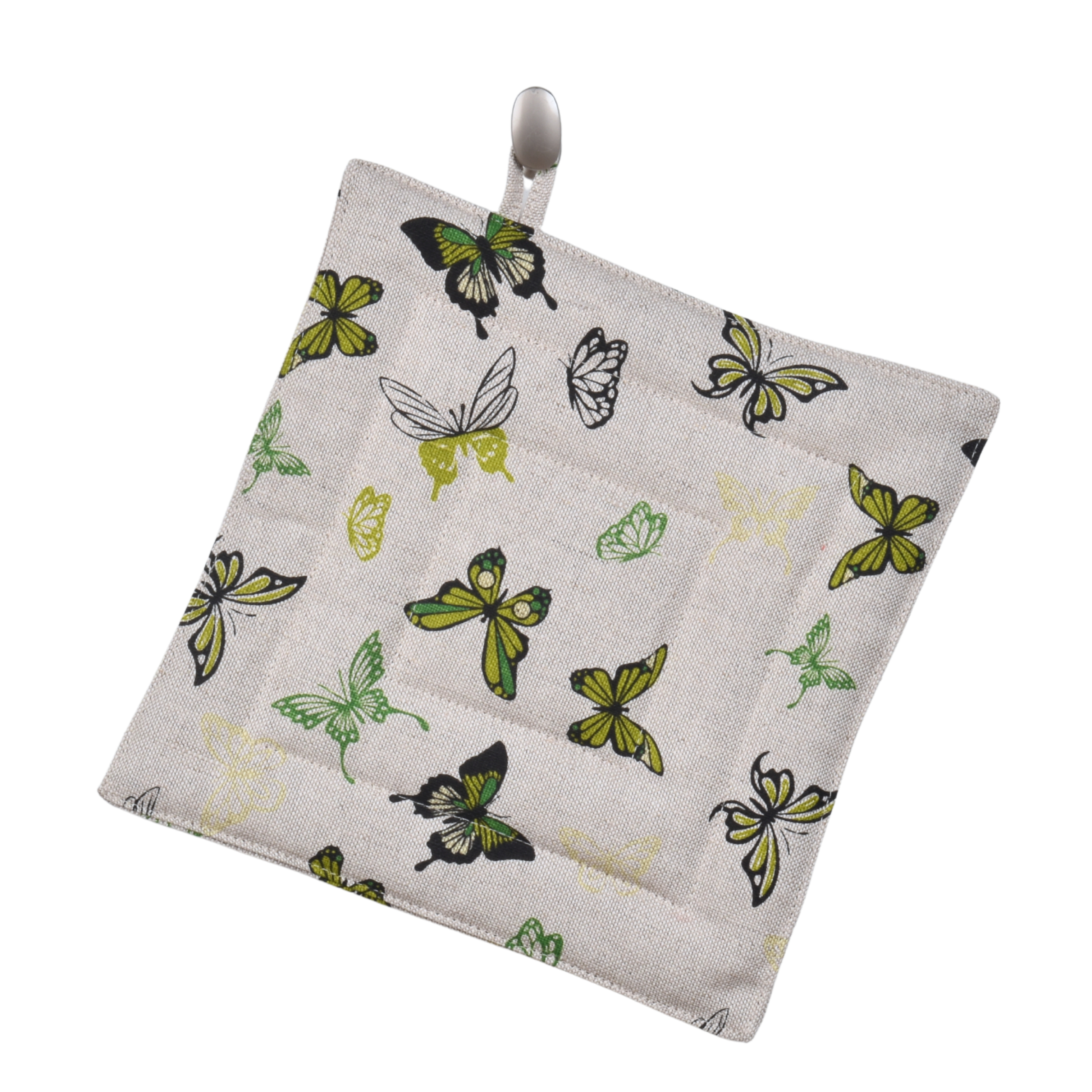 Pot holder Green butterflies